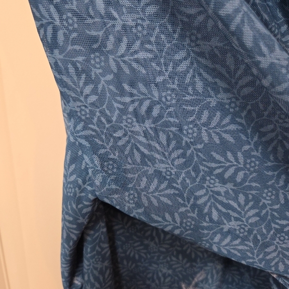 ‼️3/$30‼️Timeson Ladies Flowered Long Sleeve Top Medium greenish/teal - Picture 7 of 16